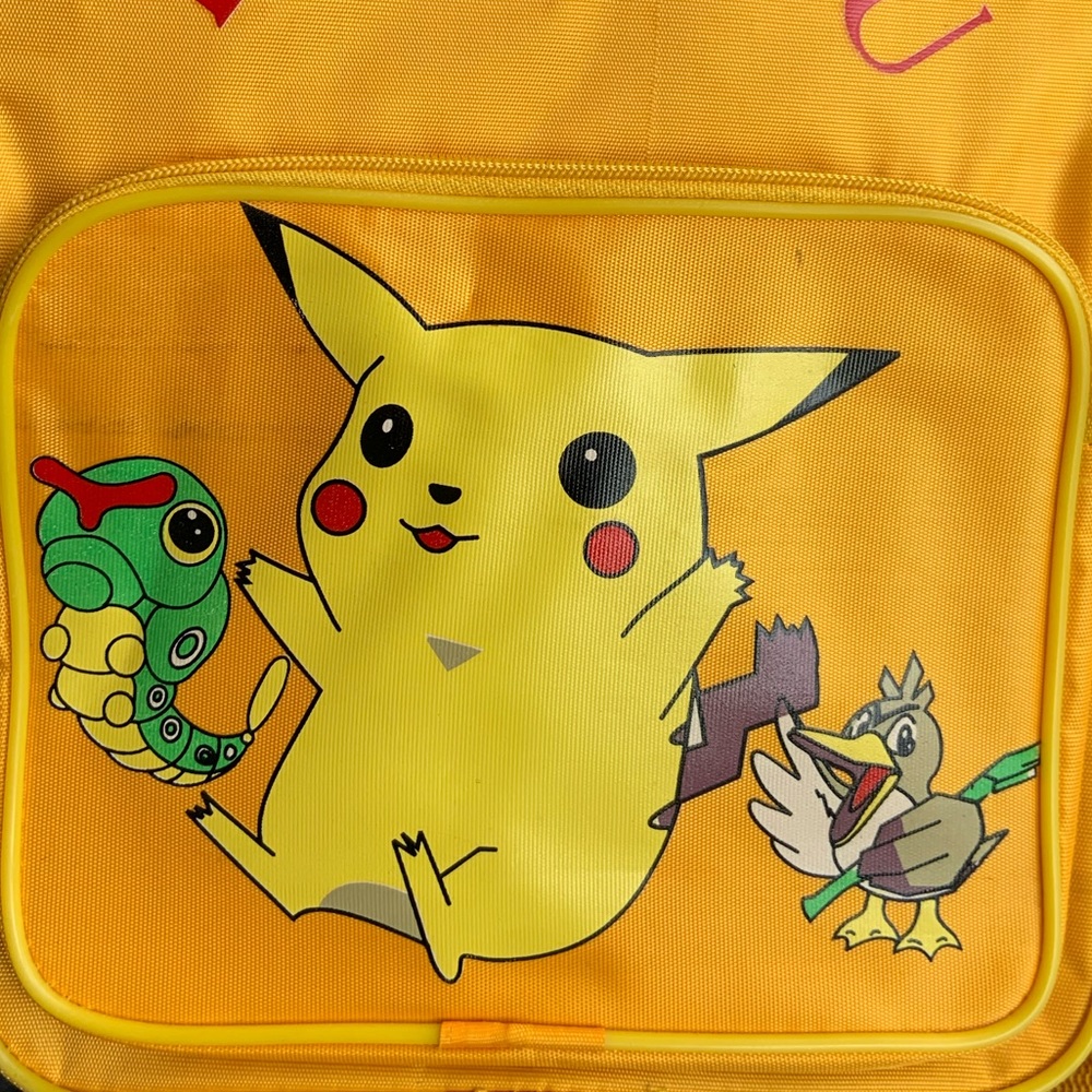 Vintage Pokemon Pikachu Mini Backpack Bootleg 90’s 12 Inch - Picture 4 of 4
